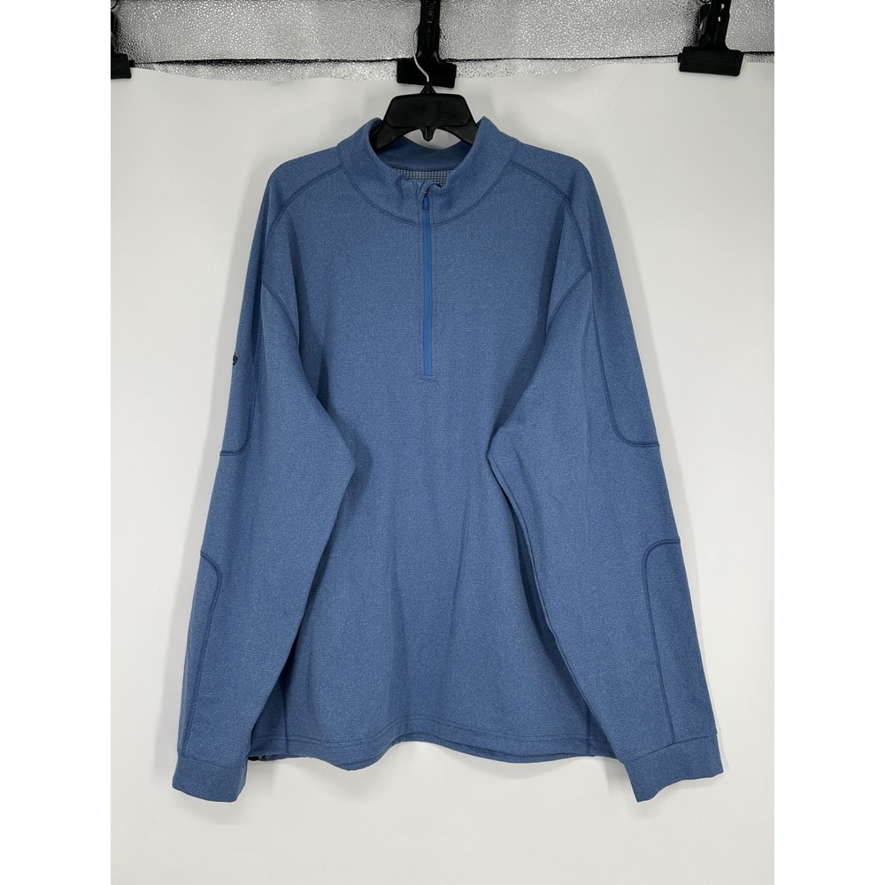 Callaway Golf Mens 3XL Thermal Waffle Knit Lined‎ Quarter 1/4 Zip Weather Series